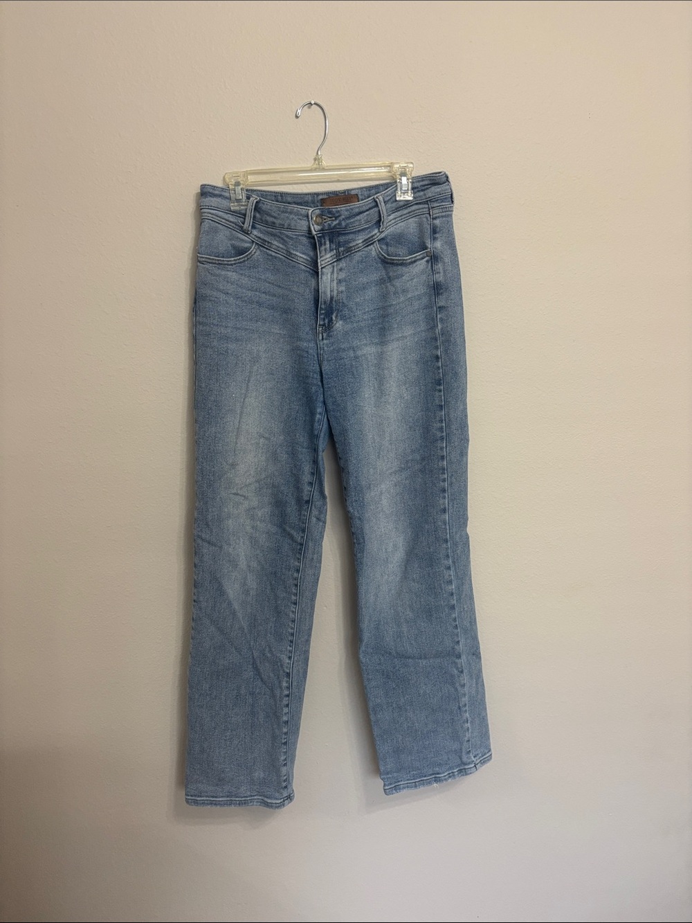 Judy Blue Light Wash Retro Wide-Leg Jeans